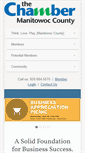Mobile Screenshot of chambermanitowoccounty.org